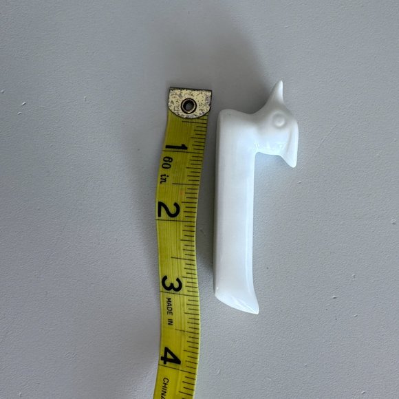 Wood Duck Ceramic Knife Rest (6). 3"x1" - White - Picture 7 of 11